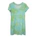 Lilly Pulitzer Dresses | Lilly Pulitzer Kelsea Bamboo Dress Cotton Blue Tropical Vacation Womens Sz Small | Color: Blue/Green | Size: S