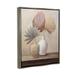 Bay Isle Home™ Boho Palm Leaves - Floater Frame Print on Canvas in Brown | 21 H x 17 W x 1.7 D in | Wayfair B9BDD852632F43E19C588DC8510A23E5