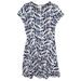 Anthropologie Dresses | Anthropologie The Letter L Floral Overlay Fit Flare Dress Navy White | Color: Blue/White | Size: L