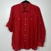 Ralph Lauren Tops | Lauren Ralph Lauren Linen Red Long Sleeve Button Down Shirt Size 1x | Color: Red | Size: 1x