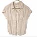 American Eagle Outfitters Tops | American Eagle Medium Pink White Striped Short Sleeve Button Down Collared Shirt | Color: Pink/White | Size: M