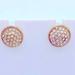 J. Crew Jewelry | J Crew Designer Gold Tone Round Pave Clear Rhinestone Classic Stud Earrings | Color: Gold | Size: 1/2” Diameter