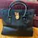 Michael Kors Bags | Michael Kors Hamilton Leather Satchel Bag Large | Color: Black/Gold | Size: Os