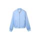 Tom Tailor feminine bomber collar jacket Damen light fjord blue, Gr. L, Polyester, Jacken outdoor