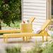 Lagoon Tahiti Outdoor Resin Chaise Lounge Set in Yellow | 34.6 H x 25 W x 75 D in | Wayfair 27030YF-17035YF