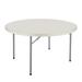 Hampden Furnishings Baldwin Round Portable Banquet Table Plastic/Resin in Black/Yellow | 29.5 H x 48 W x 48 D in | Wayfair HMDST48R