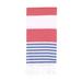 PADISHAHHOME 100% Turkish Cotton Beach Towel Turkish Cotton | 38 W in | Wayfair Marine - Red / Blue