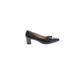 Ros Hommerson Heels: Pumps Chunky Heel Work Black Solid Shoes - Women's Size 6 1/2 - Pointed Toe