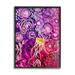 Stupell Industries Az-948-Framed Abstract Sea Life Patterns by Amy Tieman Canvas in Pink | 30 H x 24 W x 1.5 D in | Wayfair az-948_fr_24x30