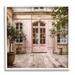 Stupell Industries Pink French Doors Framed On Wood by Riley B Print Wood in Brown | 24 H x 24 W x 1.5 D in | Wayfair az-859_wfr_24x24