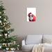 Stupell Industries Az-639-Framed Pig In Holiday Clothes On Wood Print Wood in Brown/Red | 19 H x 13 W x 0.5 D in | Wayfair az-639_wd_13x19