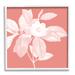 Stupell Industries Az-432-Framed & White Floral Print Canvas in Pink | 24 H x 24 W x 1.5 D in | Wayfair az-432_wfr_24x24