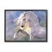 Stupell Industries Az-049-Framed Encantada Floral Horse by Laurie Prindle Canvas in Blue | 11 H x 14 W x 1.5 D in | Wayfair az-049_fr_11x14