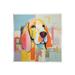 Stupell Industries Az-108-Framed Abstract Dog Portrait Canvas in Orange/Yellow | 0.5 D in | Wayfair az-108_wd_12x12