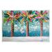 Stupell Industries Az-978-Framed Vivid Hue Palm Trees Canvas in Blue/Brown/Green | 10 H x 15 W x 0.5 D in | Wayfair az-978_wd_10x15