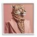Stupell Industries Az-155-Framed Fashionable Cheetah Portrait by Roozbeh Canvas in Brown | 12 H x 12 W x 1.5 D in | Wayfair az-155_wfr_12x12