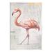 Stupell Industries Az-030-Framed Modern Flamingo Collage Wood in Brown/Pink | 19 H x 13 W x 0.5 D in | Wayfair az-030_wd_13x19