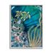 Stupell Industries Az-952-Framed Modern Sea Life Patterns On Canvas by Amy Tieman Print Canvas in Blue | 14 H x 11 W x 1.5 D in | Wayfair