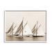 Stupell Industries Az-991-Framed Vintage Sailboat Fleet Canvas in White | 11 H x 14 W x 1.5 D in | Wayfair az-991_wfr_11x14