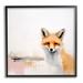 Stupell Industries Az-098-Framed Abstract Fox Portrait Canvas in Orange | 17 H x 17 W x 1.5 D in | Wayfair az-098_fr_17x17