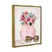 Stupell Industries Bouquet & Sunglasses Framed On Canvas Print Canvas in Pink | 21 H x 17 W x 1.7 D in | Wayfair az-611_ffl_16x20