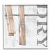 Stupell Industries Bb-023-Framed Rustic Dry Clothespins Framed On Wood Print Wood in Brown/Gray | 24 H x 24 W x 1.5 D in | Wayfair bb-023_wfr_24x24