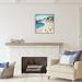 Stupell Industries Bb-383-Framed Summer Beach People Framed On Wood Print Wood in Blue/Brown | 24 H x 24 W x 1.5 D in | Wayfair bb-383_gff_24x24