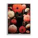 Stupell Industries Bb-241-Framed Black Cat Among Dahlias Framed On by Gary Shergill Designs Print in Black/Brown/Red | Wayfair bb-241_gff_11x14