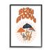 Stupell Industries Stay Groovy Mushrooms Framed On Wood by Martina Pavlova Print Wood in Black/Brown/Orange | 20 H x 16 W x 1.5 D in | Wayfair