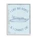 Stupell Industries Bb-618-Framed Funny Rustic Big Boats Framed On Wood by Lil' Rue Textual Art Wood in Blue/Brown | 14 H x 11 W x 1.5 D in | Wayfair