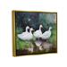 August Grove® White Ducks Landscape Framed On Canvas by Ziwei Li Print Canvas | 25 H x 31 W x 1.7 D in | Wayfair 8780701A0E3249B1A57BBB8404AC70F8