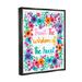 The Twillery Co.® Wisdom of Heart Phrase - Floater Frame Print on Canvas Canvas | 21 H x 17 W x 1.7 D in | Wayfair D15A778309AF4FB1879C1C53EA405F35