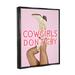 The Twillery Co.® Cowgirls Don't Cry Phrase by Ziwei Li Framed On Canvas Canvas | 21 H x 17 W x 1.7 D in | Wayfair 0998A6E780C4418EBDBE0E60D56852C6
