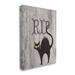 The Holiday Aisle® RIP Halloween Cat On Canvas by Lil' Rue Canvas in Black/Gray | 20 H x 16 W x 1.5 D in | Wayfair D8BAEB3A8C02417D8CD1882B2983D6B4