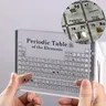 Tavola periodica degli elementi espositore da scrivania con elementi reali elemento chimico tavola