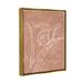 Wrought Studio™ Nail on Leaf Doodle Framed Floater Canvas Wall Art by Lil' Rue Canvas in Brown/White | 31 H x 25 W x 1.7 D in | Wayfair