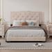 House of Hampton® Nandrin Bed Upholstered in Brown | 47.5 H x 81.1 W x 58.2 D in | Wayfair 3A10BCA72FB84704A170FDD75D091575