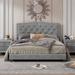 House of Hampton® Nandrin Bed Upholstered in Gray | 47.6 H x 84.3 W x 64.2 D in | Wayfair F4099C7C40CF4F7492C772824337F66D