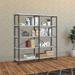 Latitude Run® 63 Inch Industrial 4 Tier Bookshelf Metal in Brown | 63 H x 60 W x 14.25 D in | Wayfair 5C968479E8E64C3A9D5A545119BC56F1