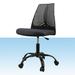 Inbox Zero Rudden Office Chair Upholstered/Metal in Black | 32.5 H x 22.4 W x 22.4 D in | Wayfair 30BD9ADA7FC9457BB7B714286A8B2C84