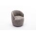 Barrel Chair - Armchair - wendeway 037-Chenille Fabric Swivel Accent Armchair Barrel Chair w/ Black Powder Coating Metal Ring Fabric | Wayfair