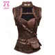 Vintage Brown Brocade Sexy Gothique Corsets Et Bustiers Steampunk Vêtements Femmes Plus Taille