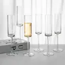 Set of 6 Crystal Champagne Flutes Champagne Glasses Classy Champagne Flute Quality Sparkling Wine