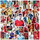 100Pcs Football Star Sticker Cristiano Ronaldo Sticker Cartoon Decal Graffiti Waterproof Toy