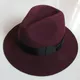 100% laine hommes femmes haut chapeau mode large bord chapeau tendance feutre chapeau bassin chapeau