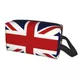 Kawaii Union Jack Flag Of The UK Travel Toiletry Bag for Women Makeup Cosmetic Bag Beauty Storage