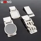 QOONG Custom Lettering Stainless Steel Metal Money Clip Simple Dollar Cash Clamp Holder Quality