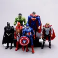 6Pcs/set Marvel Avengers Superhero Infinity War Iron Man Hulk Captain American Thor Figurine