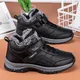 Waterproof Winter Men Boots Suede Warm Snow Boots Men Work Casual Shoes High Top High-top Non-slip