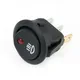 1PC 23mm On Off Rocker Fog Light Switch Round 12V Red Led Fog Light Lamp Symbol Van Truck Durable